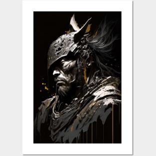 Warrior Portrait Fantasy Painting Dark Character Wild Spirit Epic Posters and Art